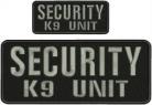 Security Embroidered Patches ***Call or Email for a Quote