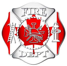 Canadian Flag FD Decal 